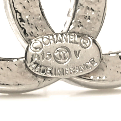 Chanel Crystal CC Earrings Silver 4 of 5