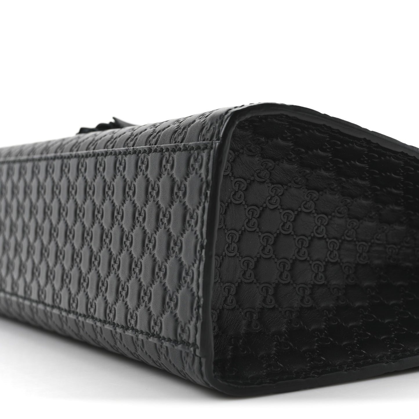 Microguccissima Medium Emily Chain Shoulder Bag Black