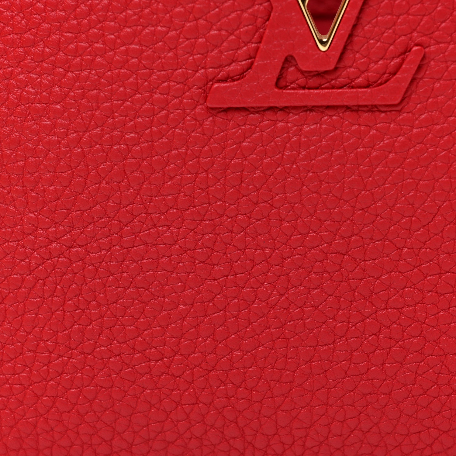 Louis Vuitton Taurillon Mini Capucines Scarlet 7 of 10