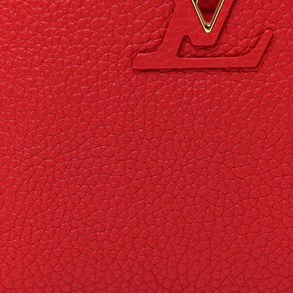 Louis Vuitton Taurillon Mini Capucines Scarlet 7 of 10