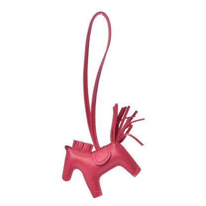 Hermes Milo Lambskin Grigri Rodeo Horse Bag Charm PM Rose Mexico 1 of 4