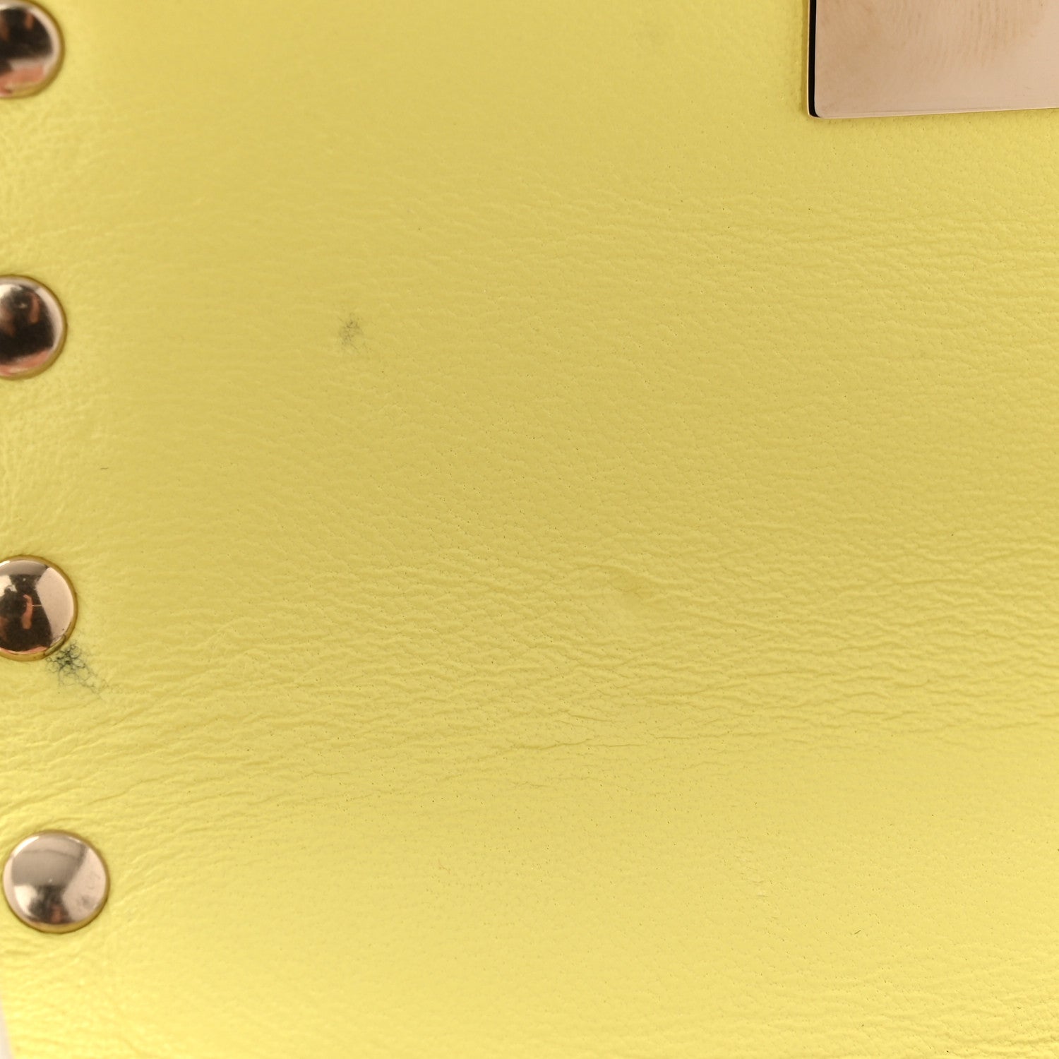 Valentino Garavani Calfskin Micro Rockstud Spike Shoulder Bag Yellow 10 of 10