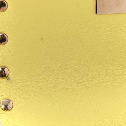 Valentino Garavani Calfskin Micro Rockstud Spike Shoulder Bag Yellow 10 of 10