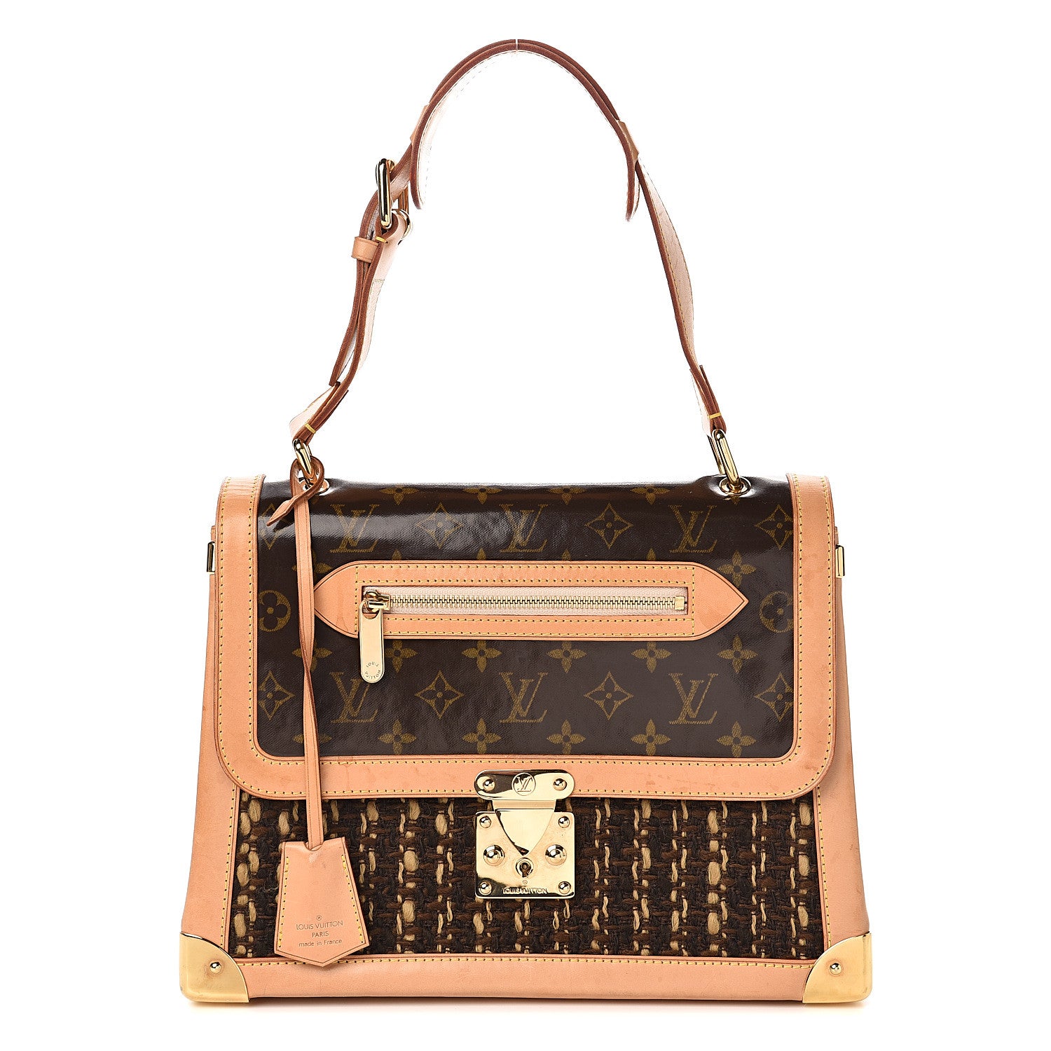 Louis Vuitton Monogram Ambre Tweedy Zip GM 1 of 19