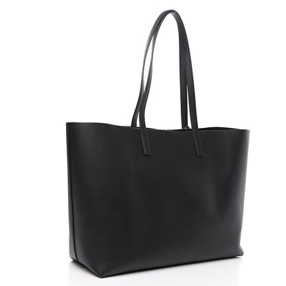 Saint Laurent Calfskin Large Shopping Tote Black 2 of 8