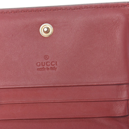 Gucci GG Supreme Monogram Blooms Card Case Beige Blue Navy Hibiscus Red 6 of 7