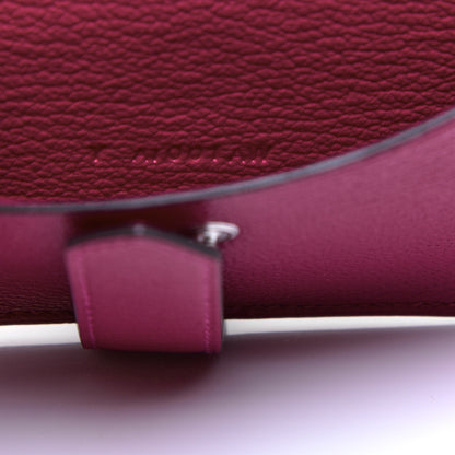 Hermes Chevre Mysore Mini Bearn Wallet Rose Pourpre 7 of 8