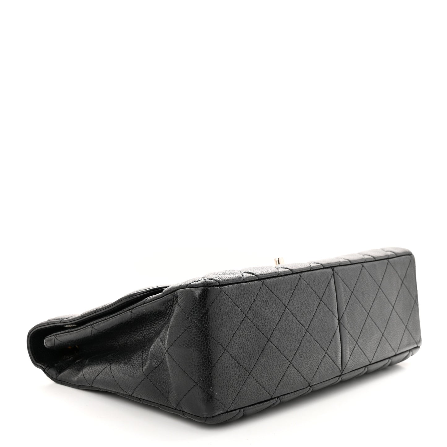 Caviar Quilted Jumbo Single Flap Black