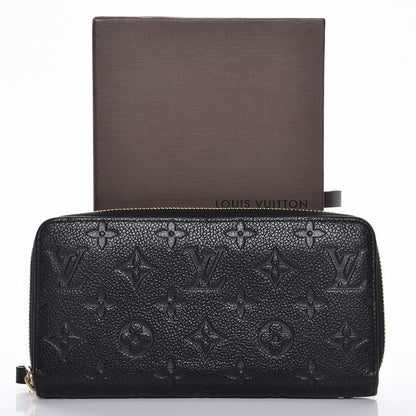 Louis Vuitton Empreinte Zippy Wallet Black 8 of 8