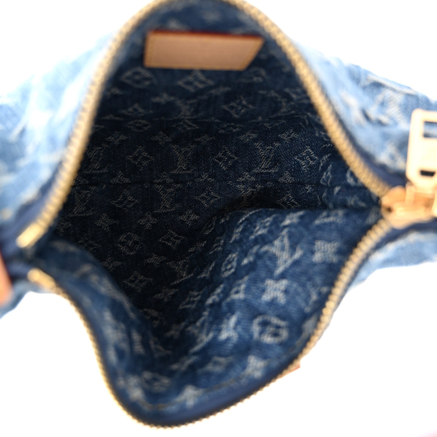 Louis Vuitton Monogram Denim Hills Pochette Blue 5 of 10