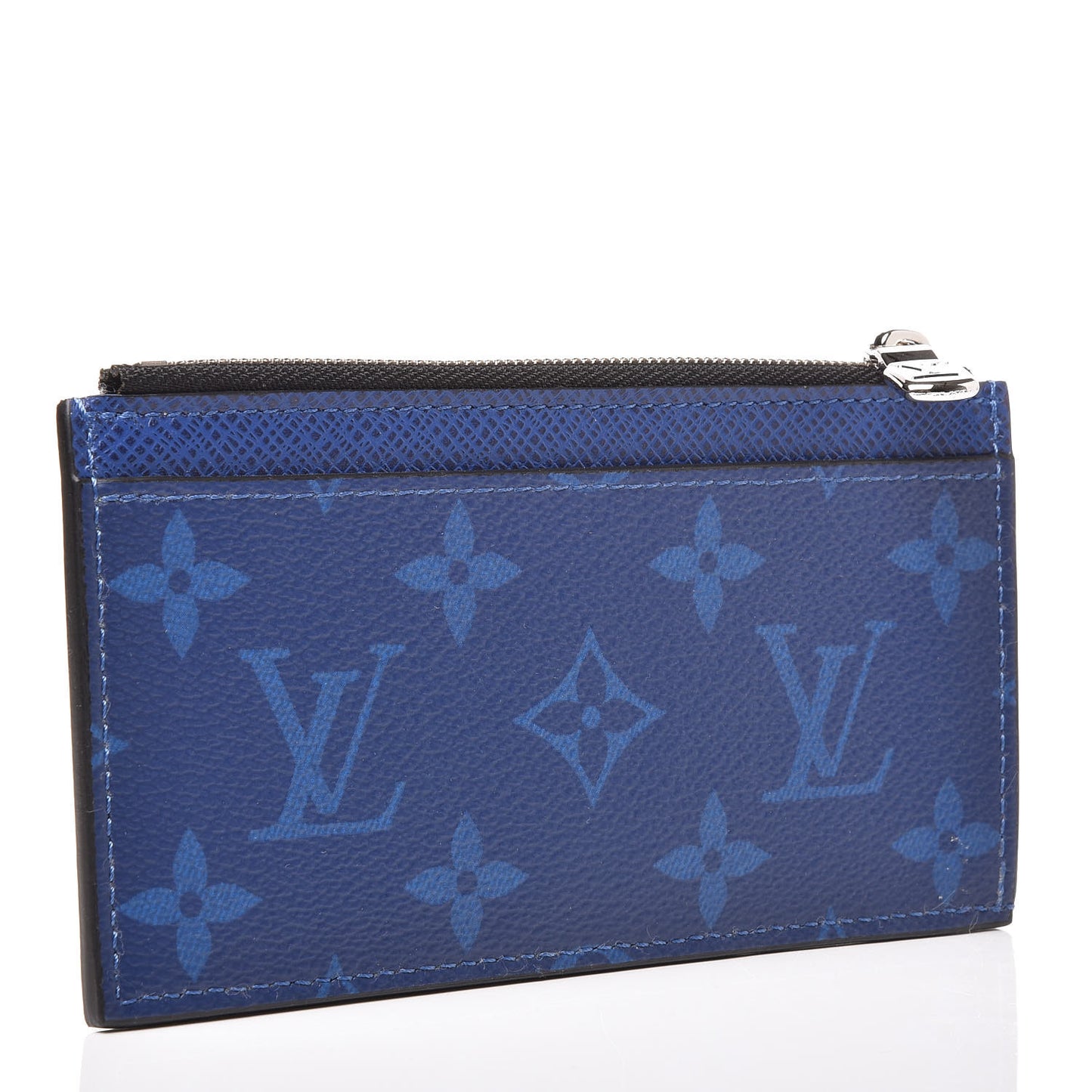 Monogram Taiga Coin Card Holder Cobalt