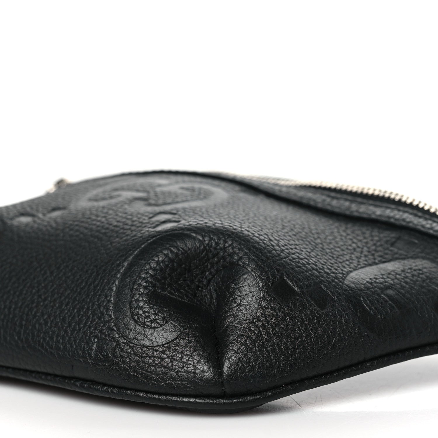 Gucci Piuma Calfskin Jumbo GG Embossed Small Belt Bag Black 10 of 10