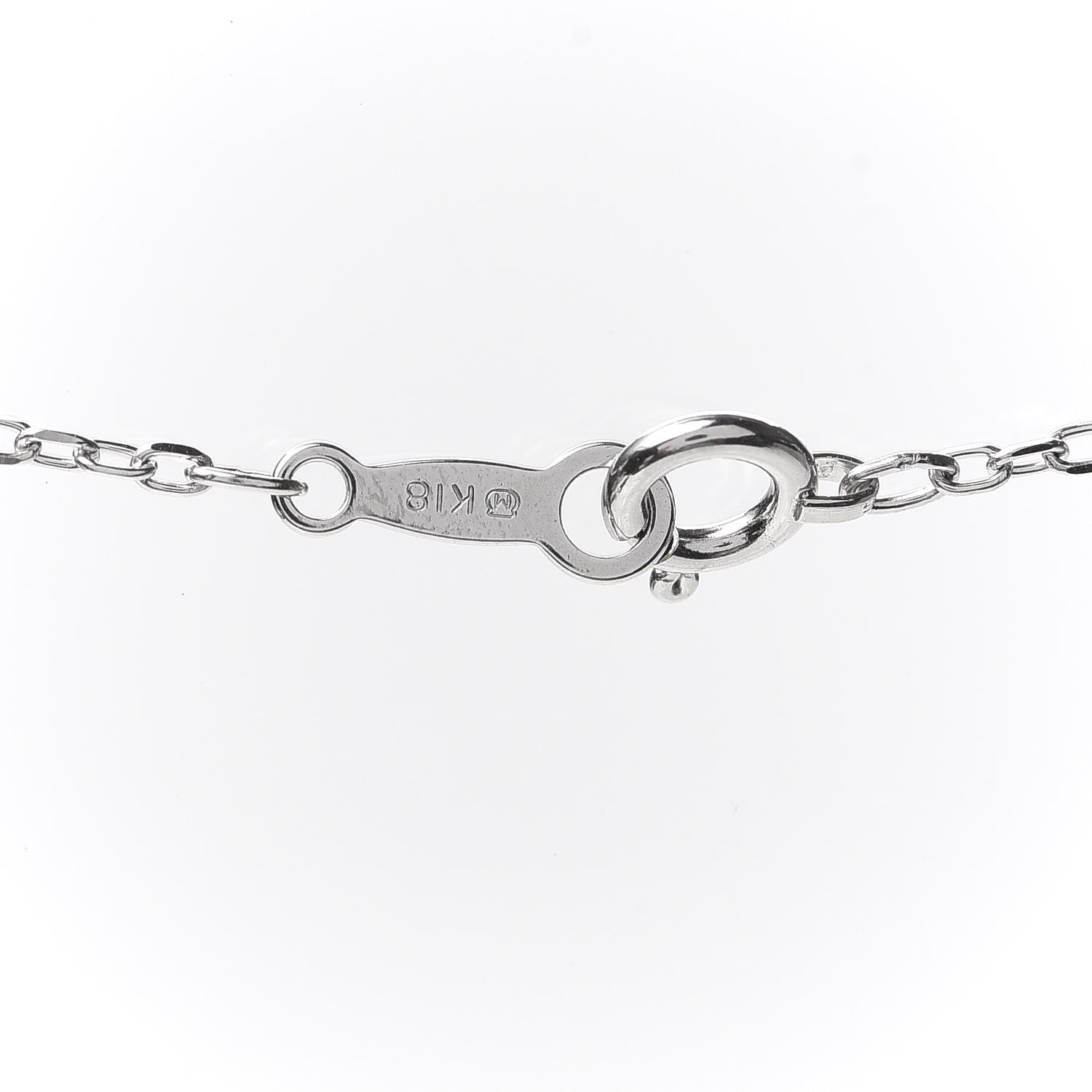 Mikimoto 18K White Gold Diamond Akoya Pearl 6.5mm Drop Pendant Necklace 5 of 5