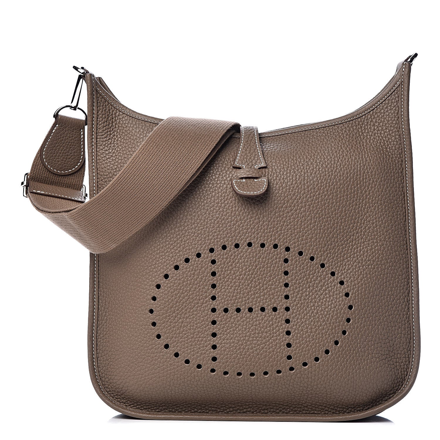 Hermes Taurillon Clemence Evelyne III PM Etoupe 1 of 11