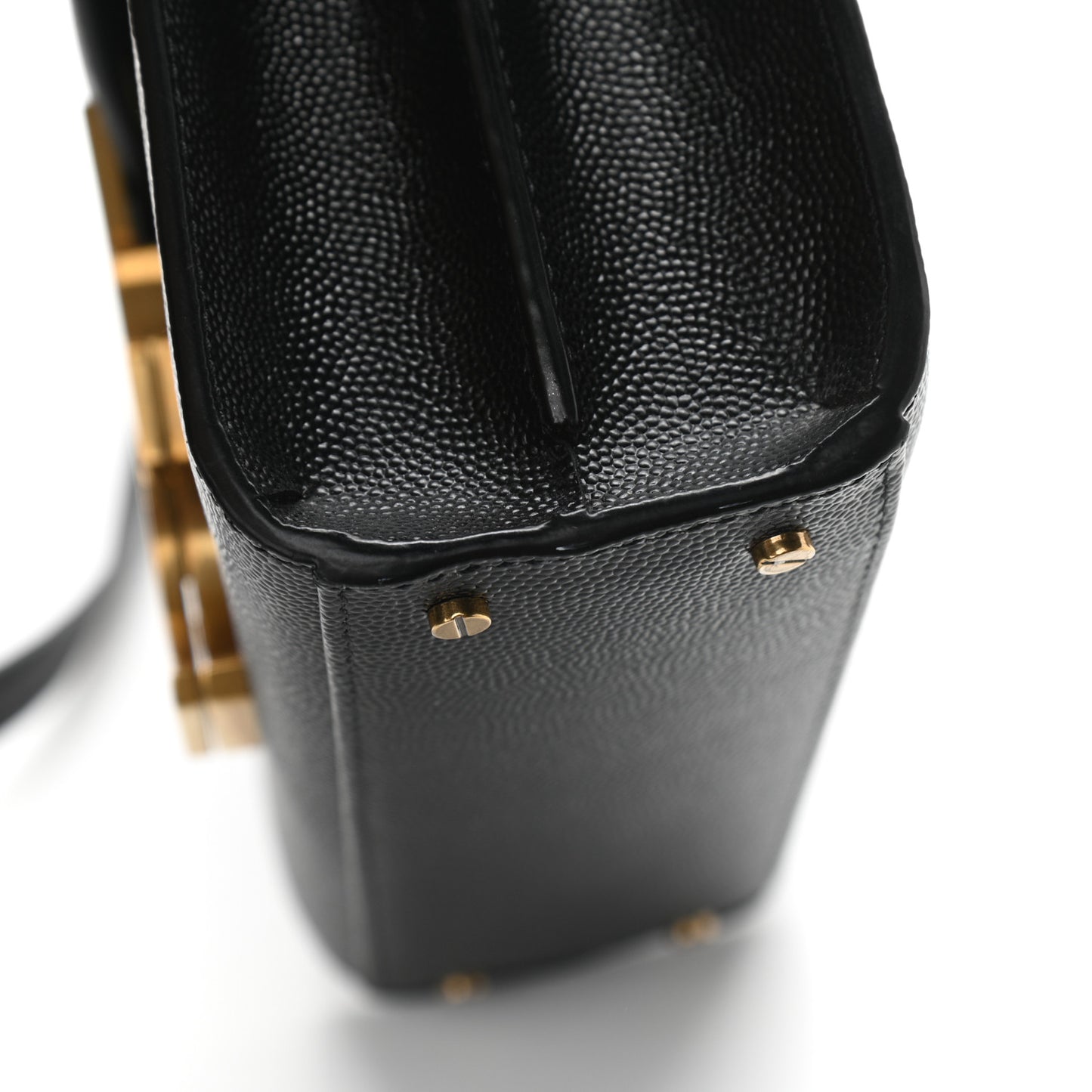 Grain de Poudre Mini Classic Monogram Cassandra Top Handle Black Rouge Legion