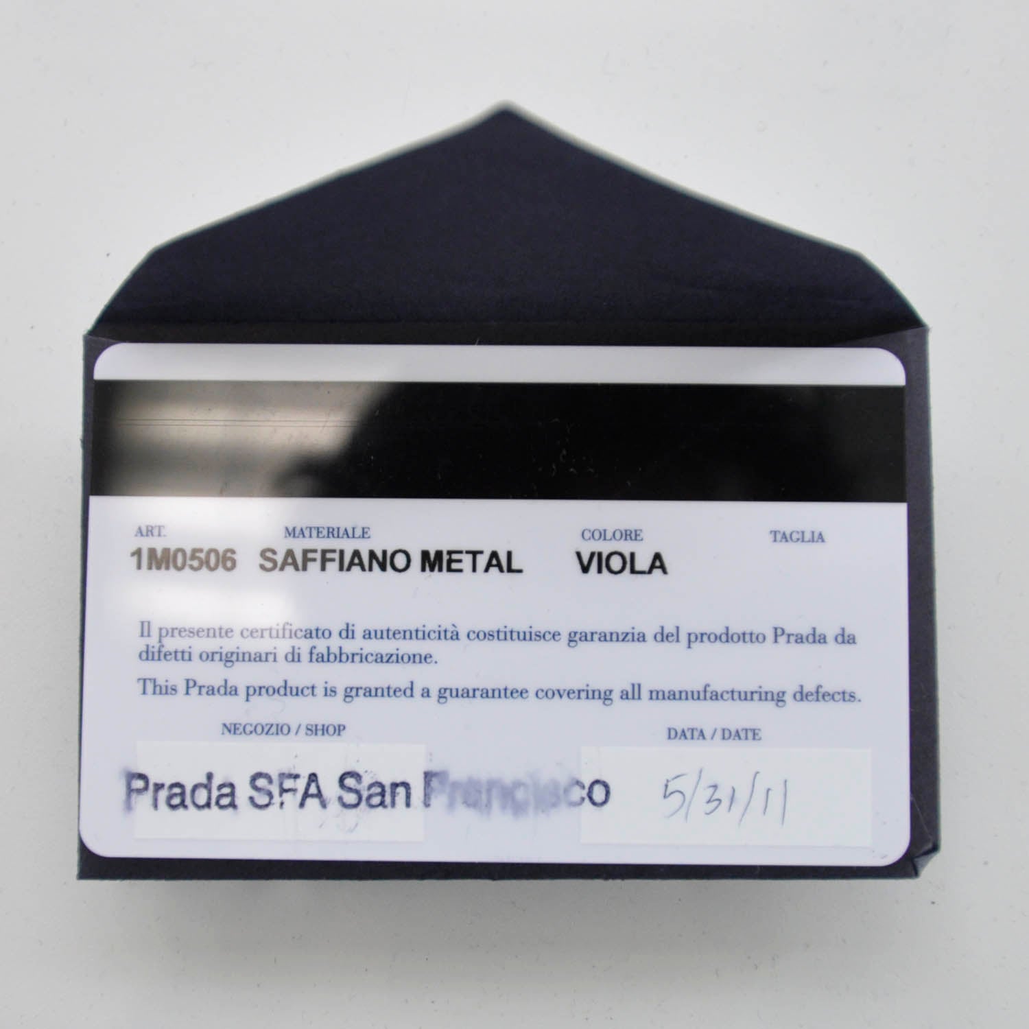 Prada Saffiano Zip Around Wallet Viola 7 of 7