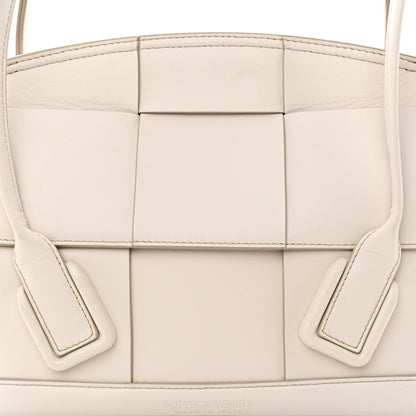 Bottega Veneta French Calfskin Maxi Intrecciato Small Arco Bianco 8 of 11
