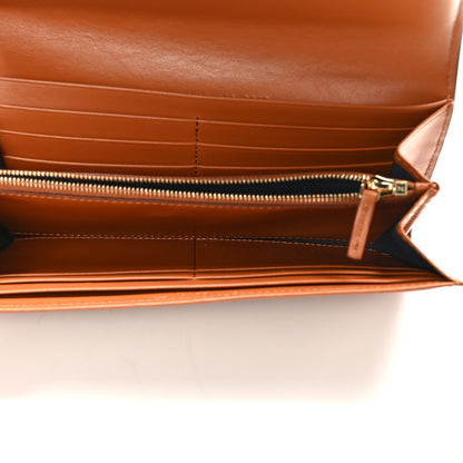 Fendi Vitello King Tamponato Logo Embossed Continental Wallet Cuoio 5 of 7
