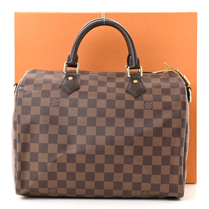 Louis Vuitton Damier Ebene Speedy Bandouliere 30 10 of 10