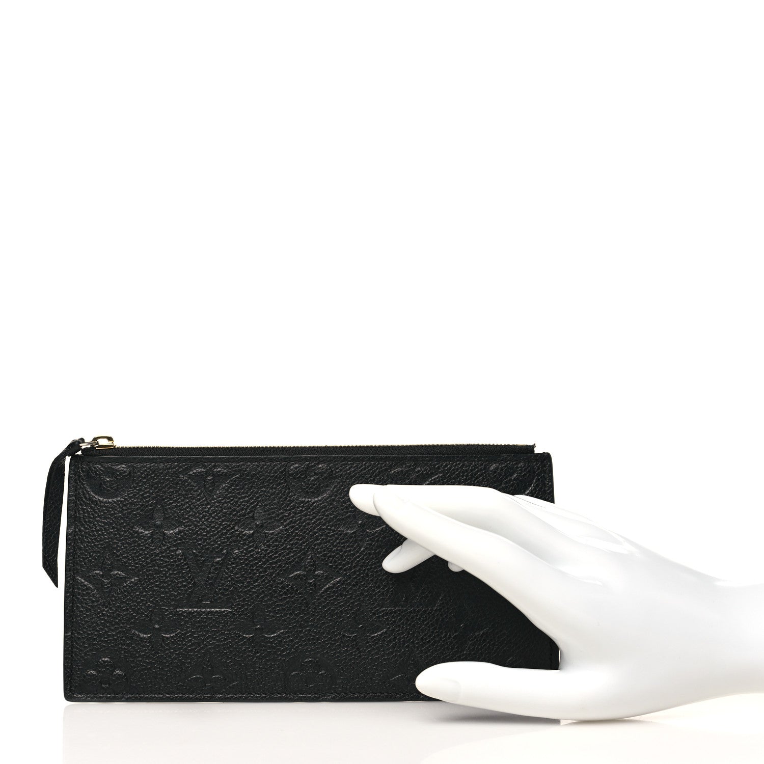 Louis Vuitton Empreinte Felicie Chain Wallet Zippered Insert Black 2 of 6