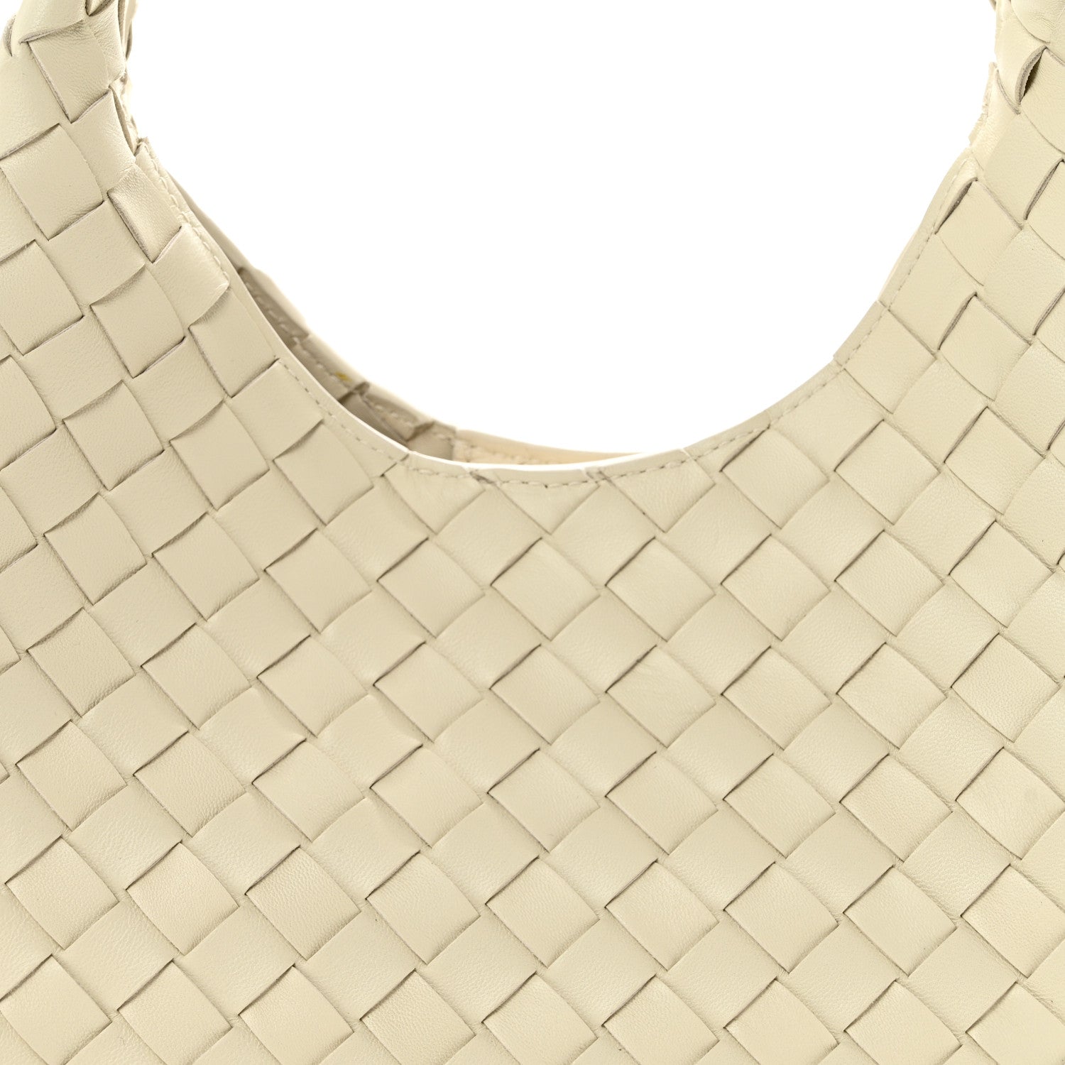 Bottega Veneta Nappa Intrecciato Small Campana Shoulder Bag Sea Salt 8 of 11