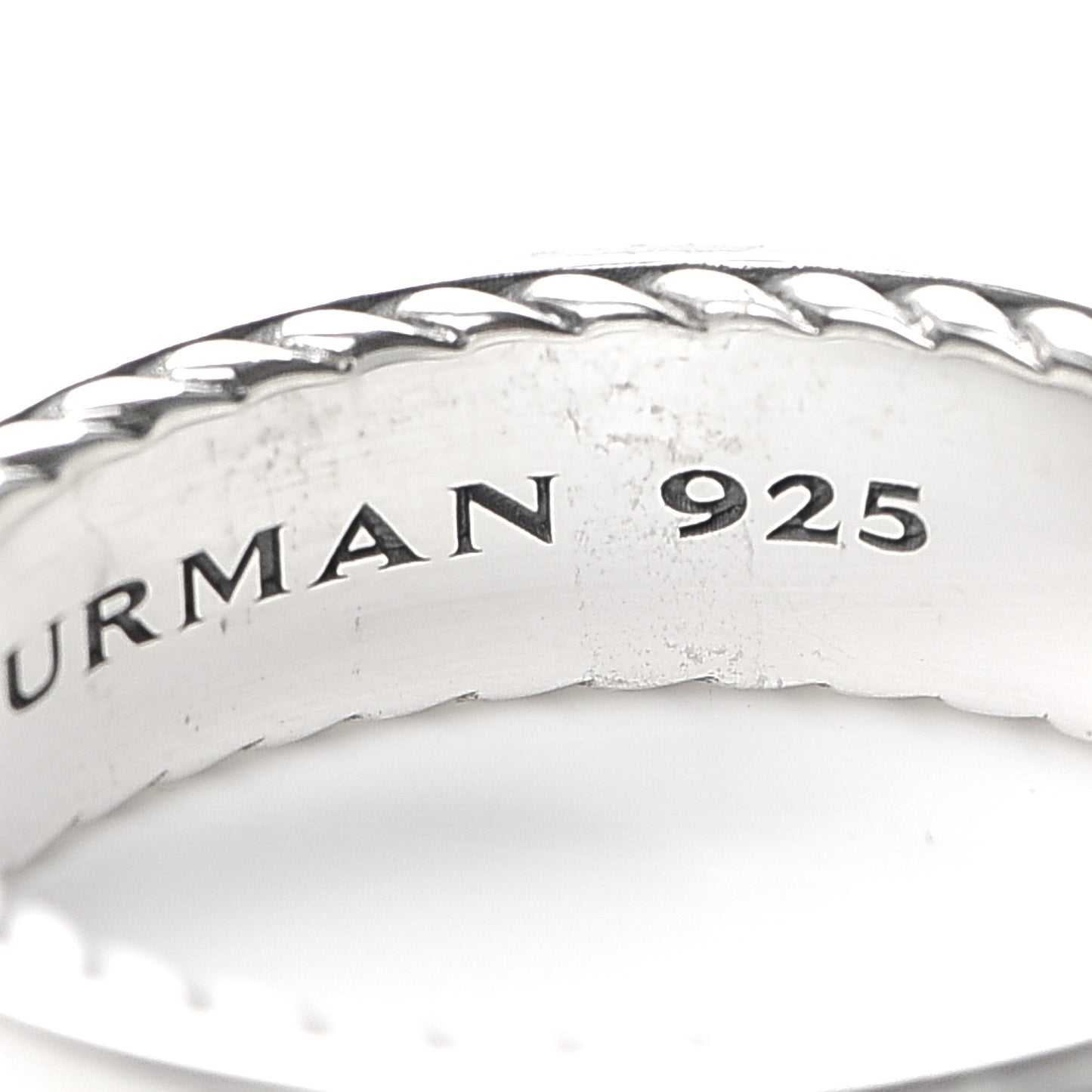 Sterling Silver Black Diamond 6mm Streamline Band Ring 62 10