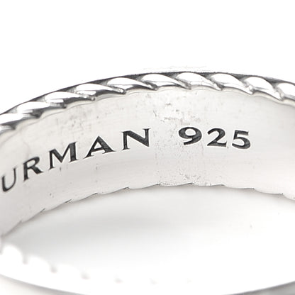 David Yurman Sterling Silver Black Diamond 6mm Streamline Band Ring 62 10 5 of 5