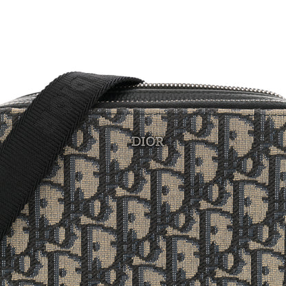 Christian Dior Oblique Pouch Navy Blue 8 of 12