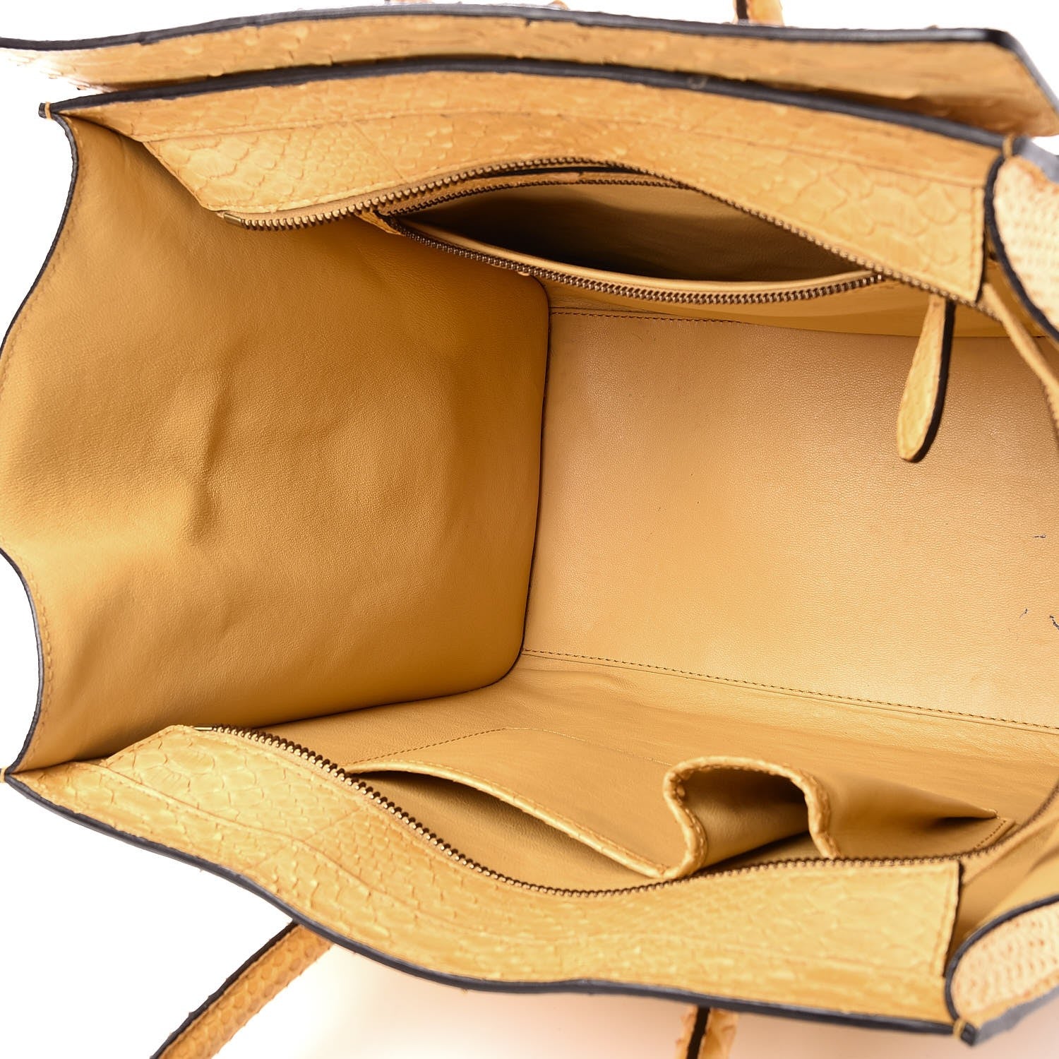 Celine Python Mini Luggage Beige 5 of 13