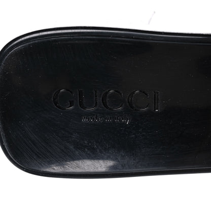 Gucci Rubber Gucci Logo Womens Platform 20/60mm Slide Sandals 39 Black 7 of 8