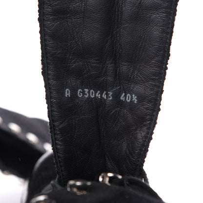 Chanel Tweed Patent Calfskin Sneaker High Boots 40.5 Black 7 of 11