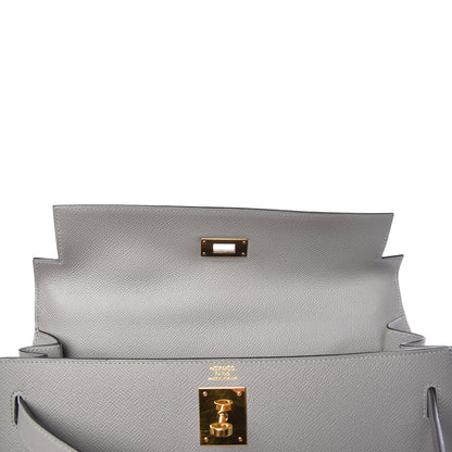Hermes Epsom Kelly Sellier 32 Gris Mouette 39 of 47