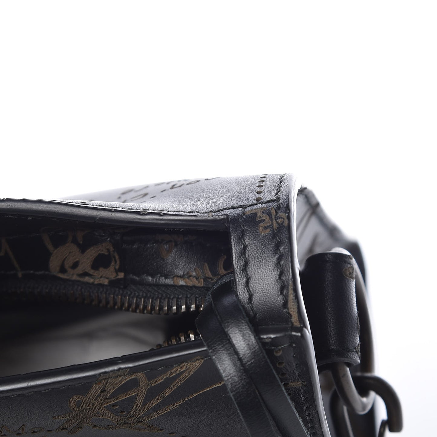 Calfskin Love Perforated Blackout Hardware S City Black