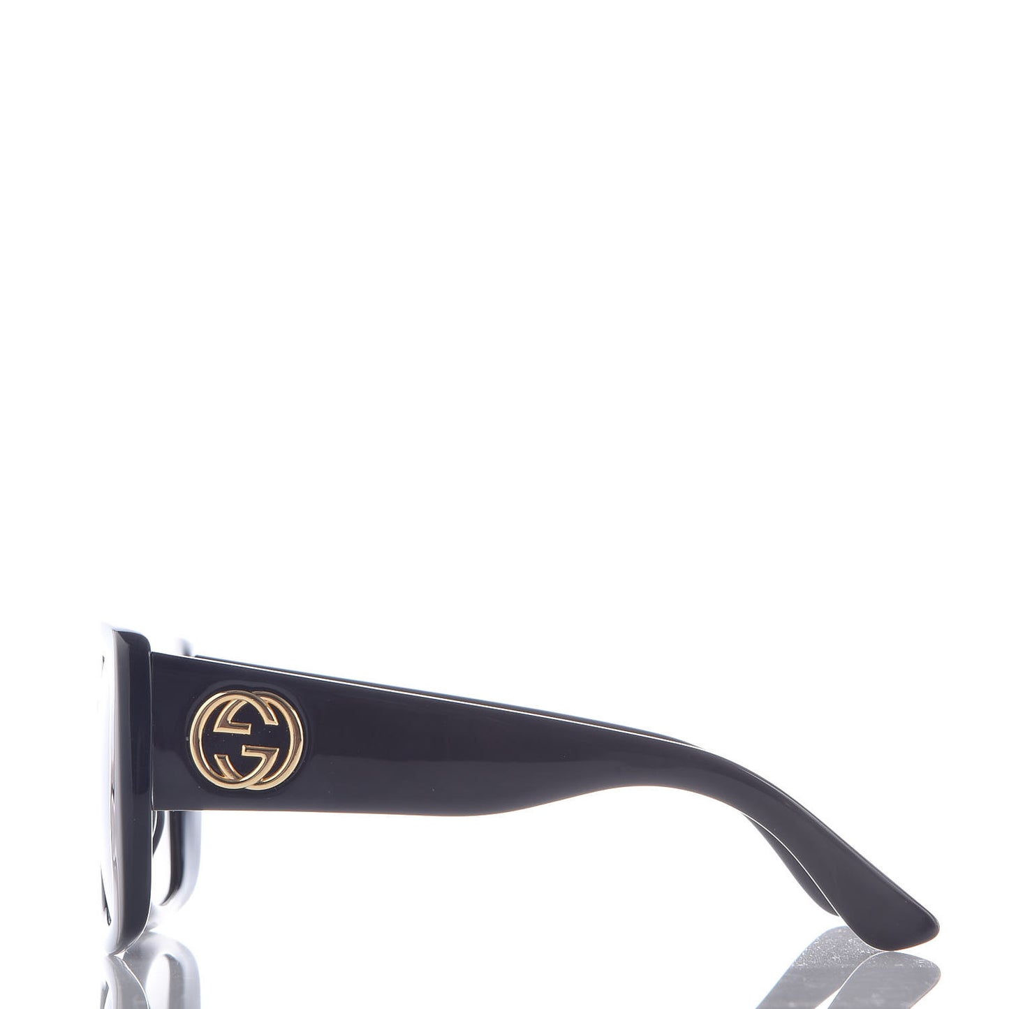 Acetate Square Frame Sunglasses GG0141S Black