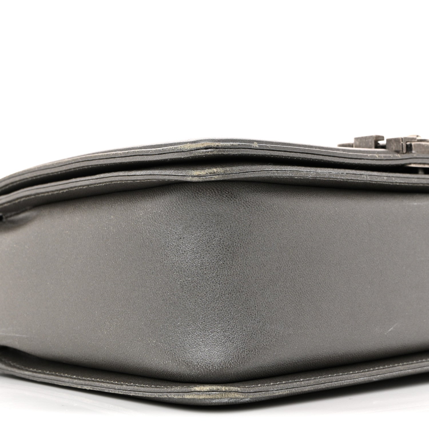 Chanel Metallic Lambskin Stingray Quilted Medium Boy Flap Silver 16 of 31