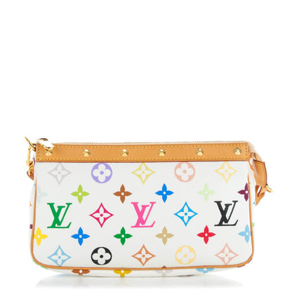 Louis Vuitton Monogram Multicolor Pochette Accessories White 1 of 7