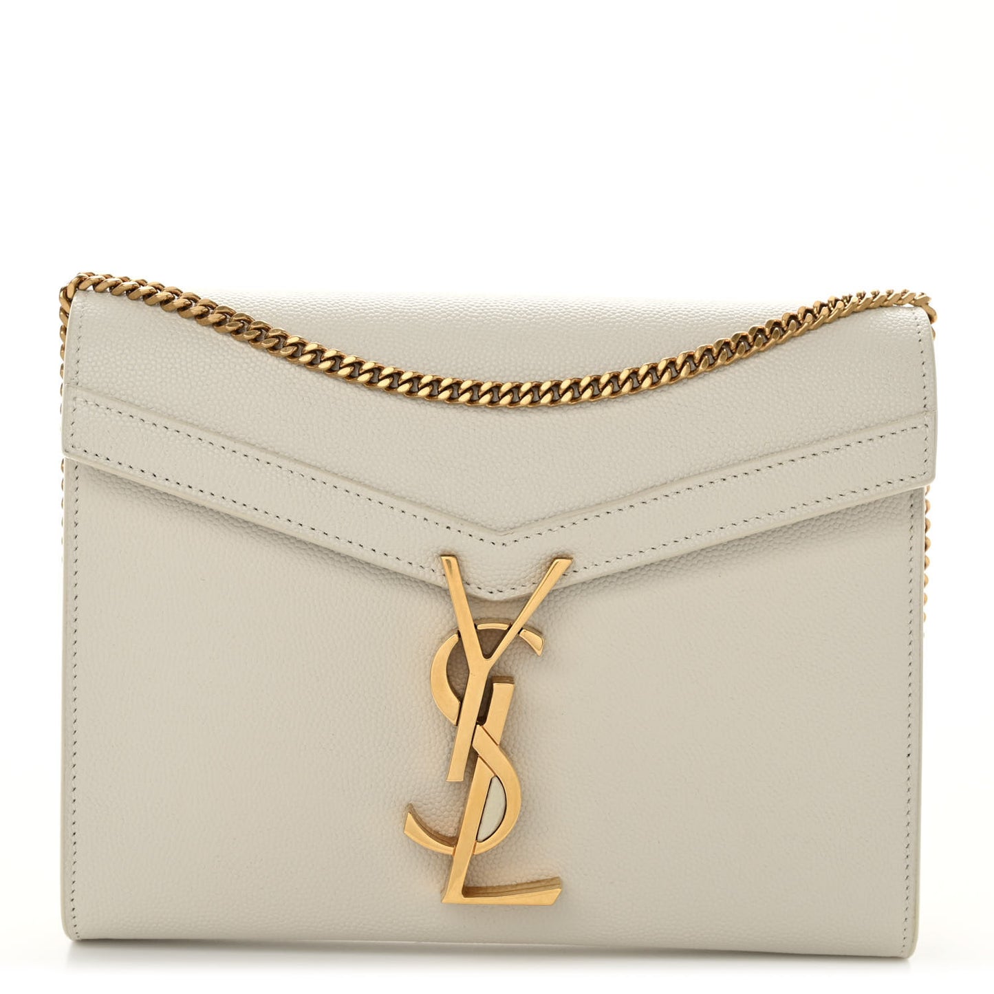 Grain De Poudre Monogram Cassandra Chain Wallet Crema Soft