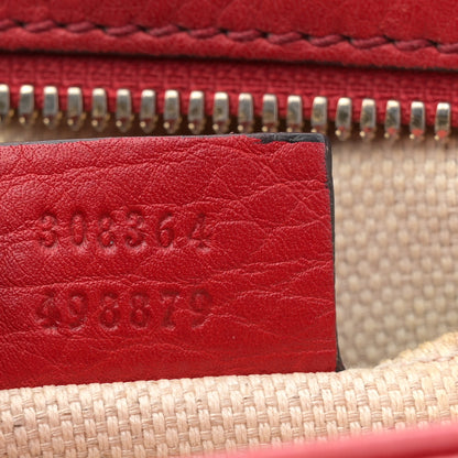 Gucci Pebbled Calfskin Small Soho Disco Bag Vibrant Red 7 of 14