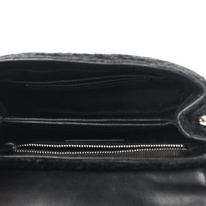 Saint Laurent Shearling Toy Loulou Shoulder Bag Black 5 of 8
