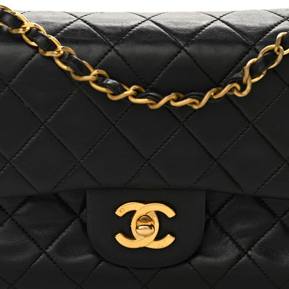 Chanel Lambskin Quilted Small Double Flap Black 9 of 11