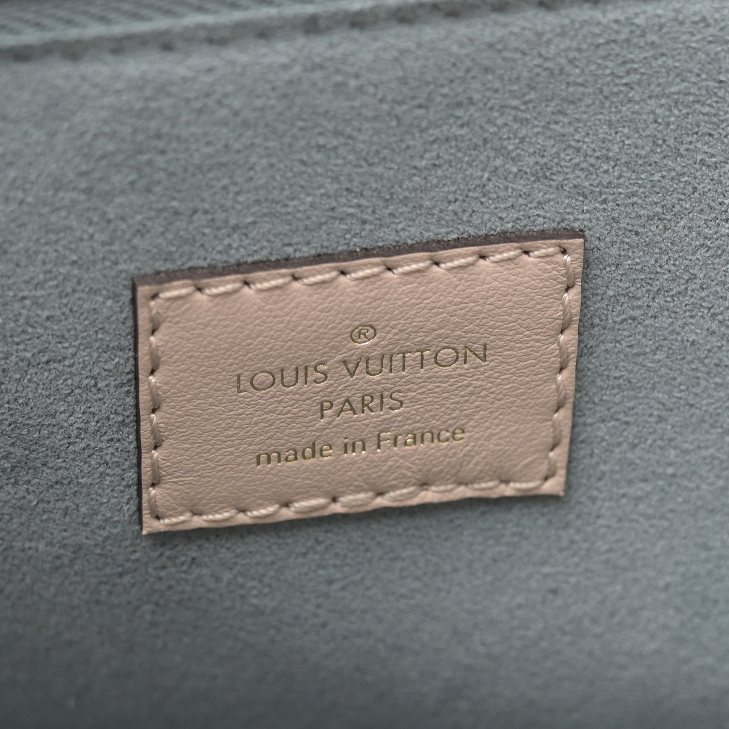 Louis Vuitton Calfskin Monogram On My Side MM Greige 5 of 8