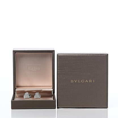 Bulgari 18K White Gold Diamond Divas' Dream Earrings 5 of 5