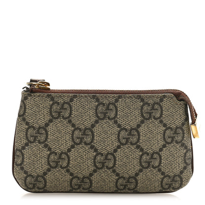 Gucci GG Supreme Monogram Key Case Brown 1 of 12