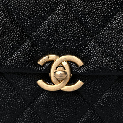 Chanel Shiny Caviar Quilted Chain Melody Backpack Black 8 of 11