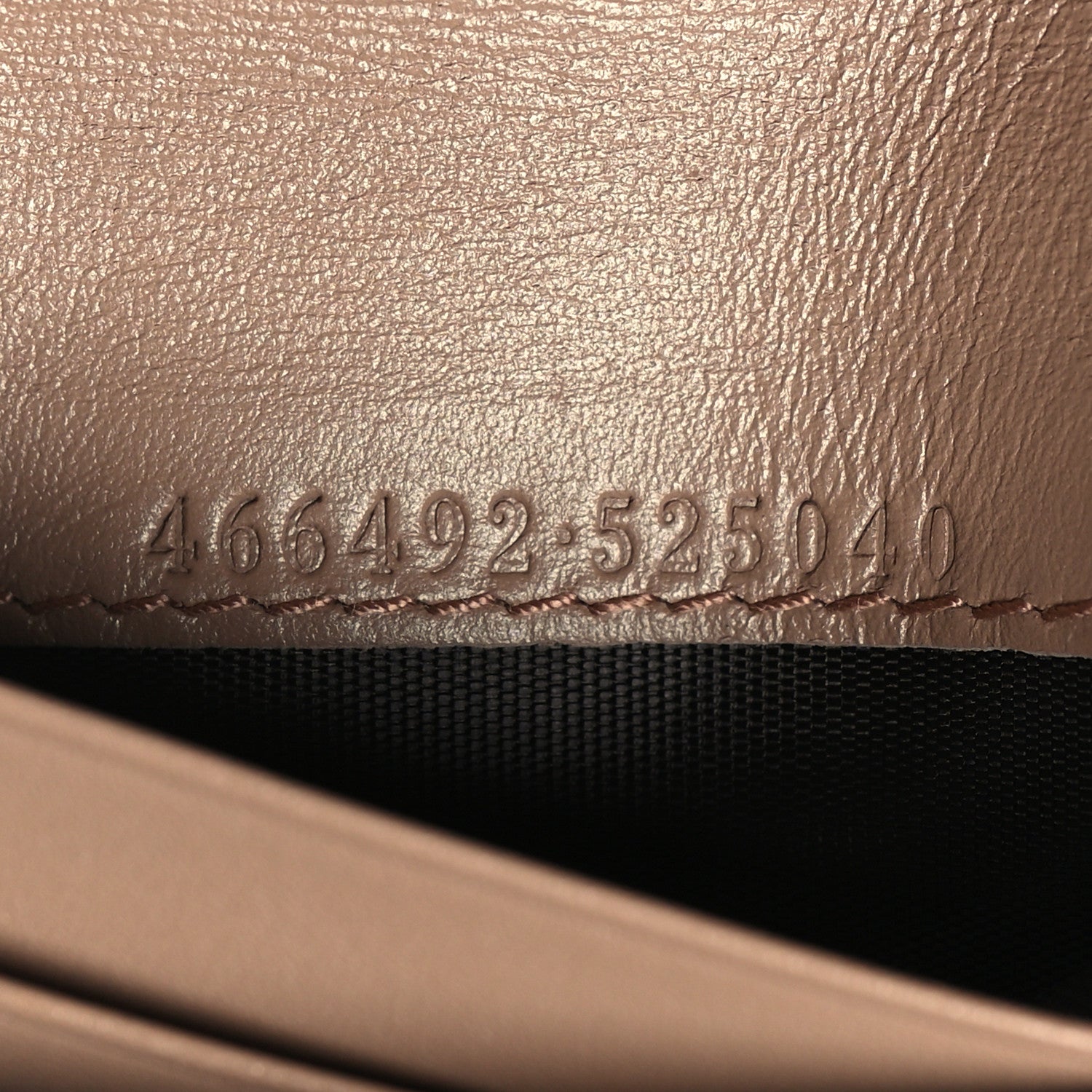 Gucci Calfskin Matelasse GG Marmont Card Case Porcelain Rose 9 of 13