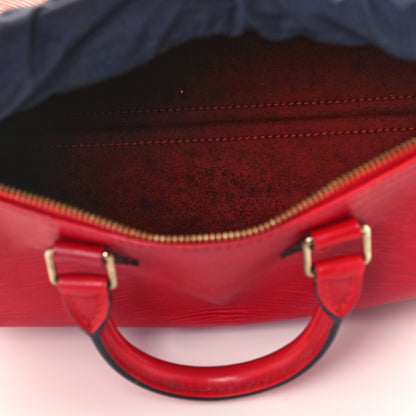 Louis Vuitton Epi Speedy 25 Castillan Red 5 of 11
