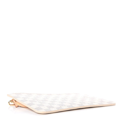 Louis Vuitton Damier Azur Neverfull MM GM Pochette Rose Ballerine 4 of 7