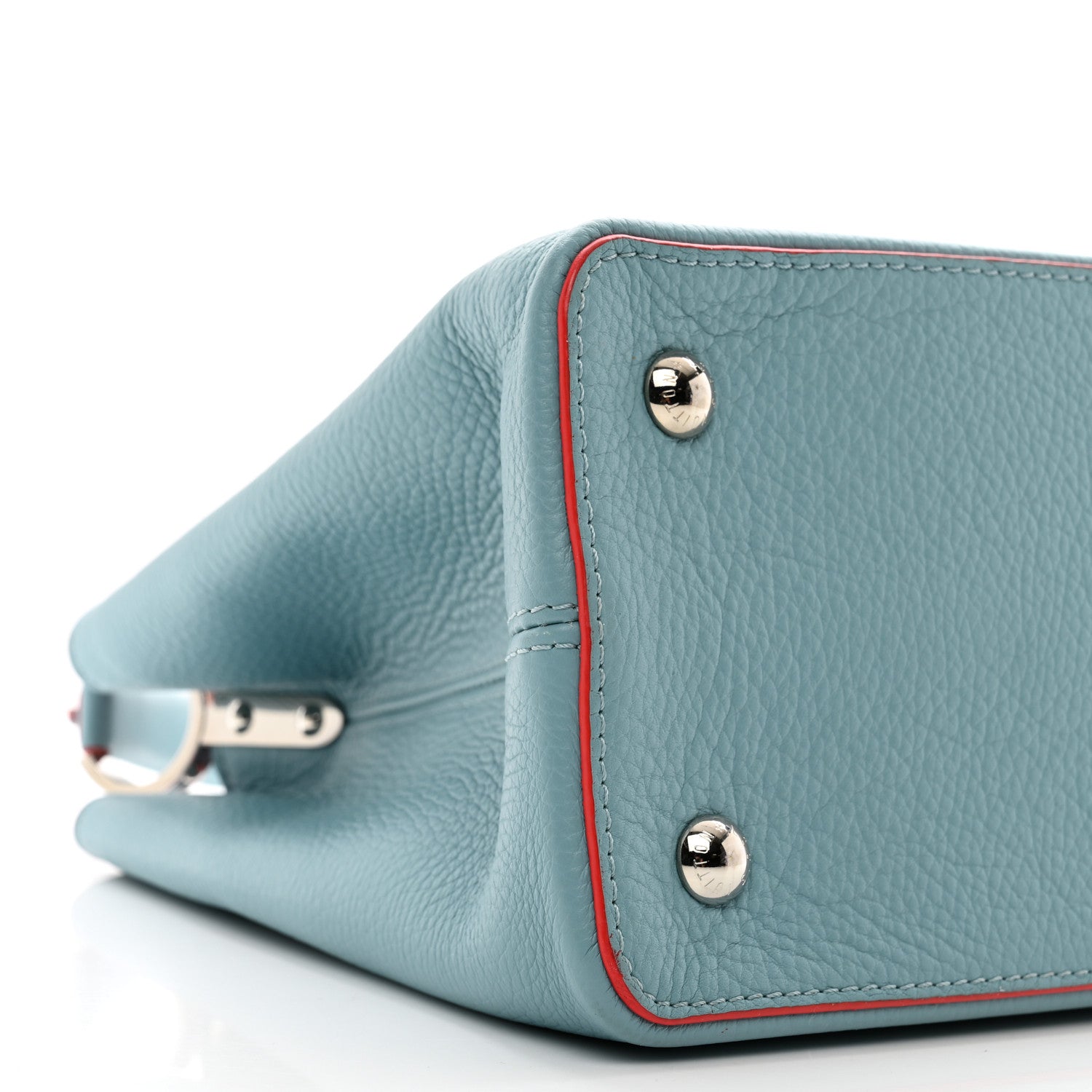 Louis Vuitton Taurillon Capucines GM Ciel Rubis 8 of 10