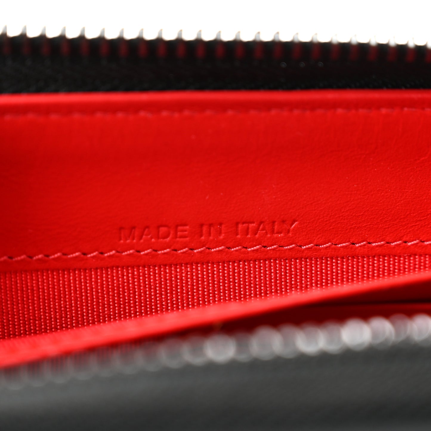 Patent Panettone Spiked Valentines Zip Around Wallet Black Fuchsia