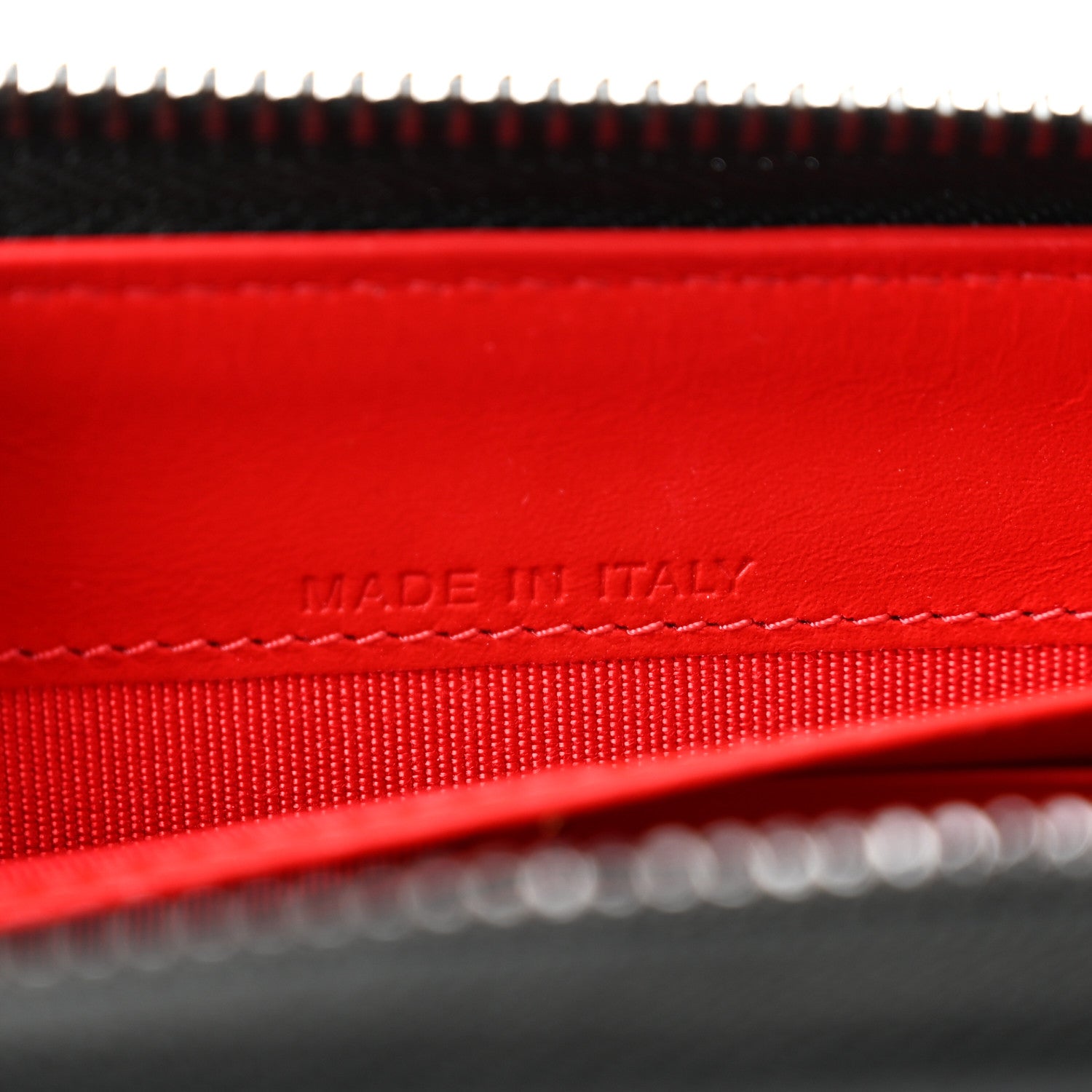 Christian Louboutin Patent Panettone Spiked Valentines Zip Around Wallet Black Fuchsia 7 of 7
